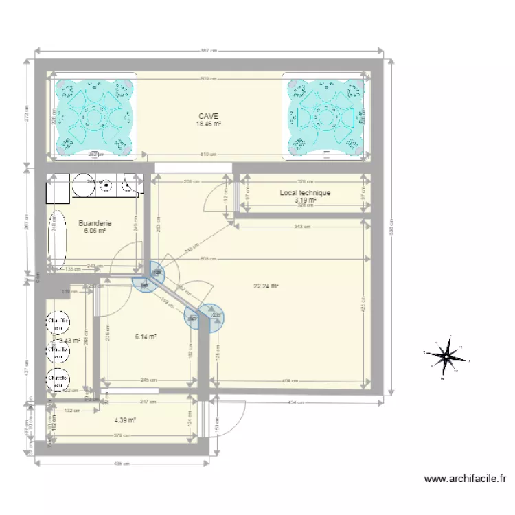 BUANDERIE ET ANNEXE. Plan de BUANDERIE ET ANNEXE. Plan de