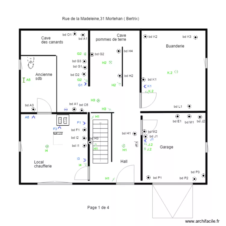 Mortehan cave 05 mars. Plan de 
