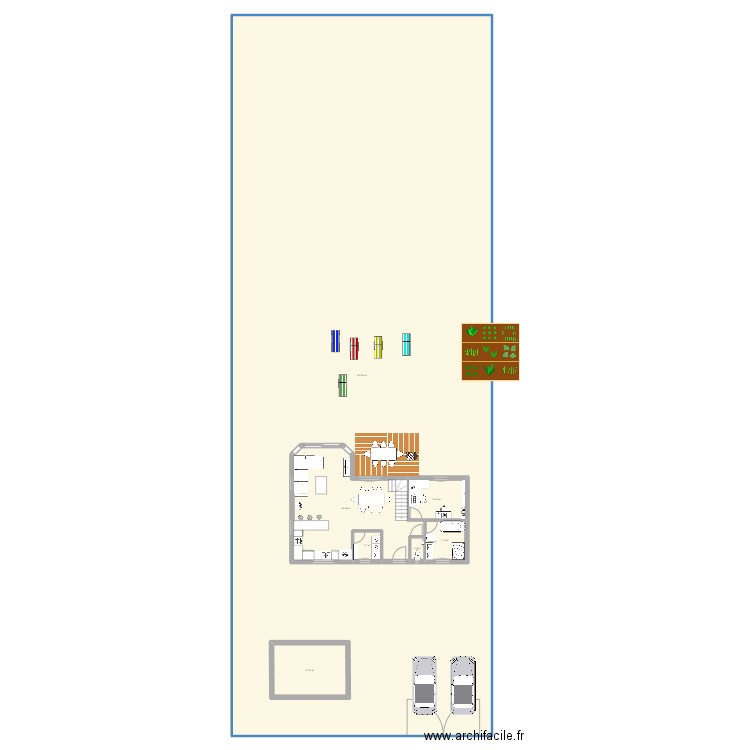 Maison. Plan de 7 pièces et 978 m2