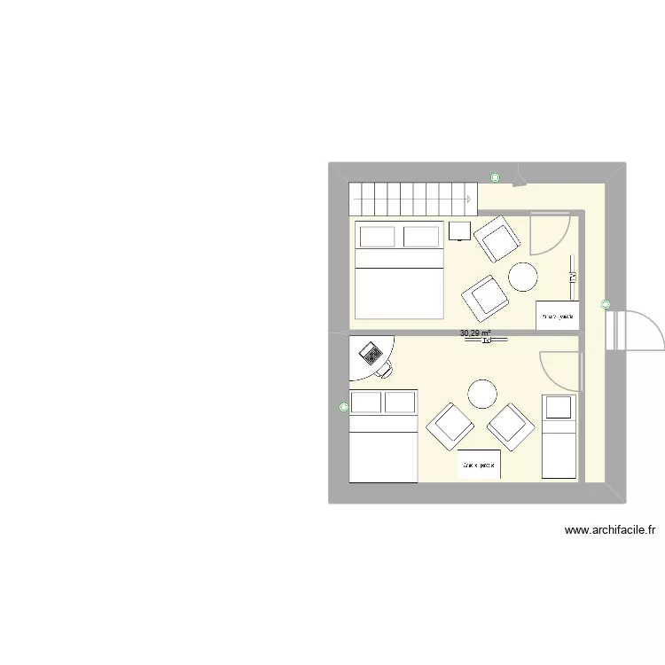 1 er rez de chausser projet constructio bordin. Plan de 