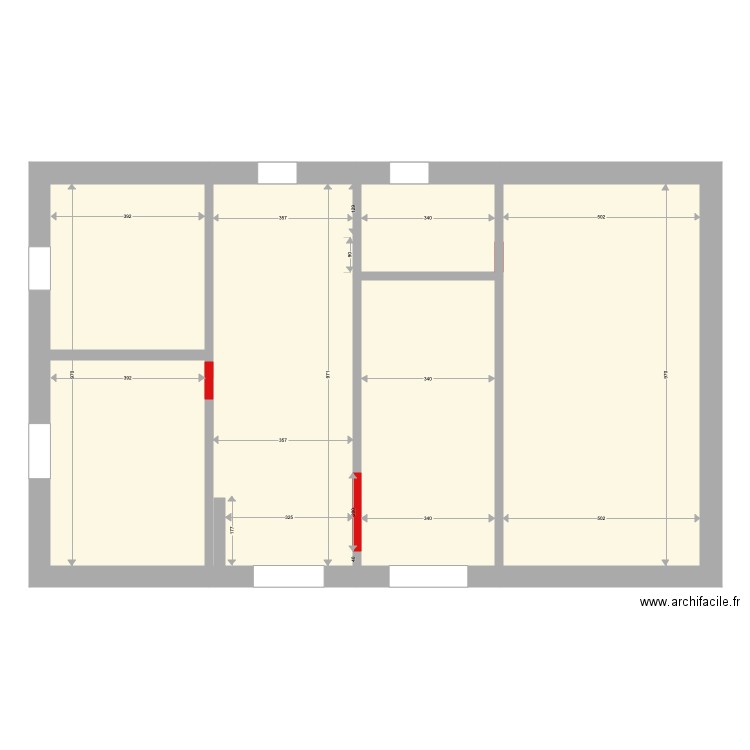plan dalle ferme stage. Plan de 0 pièce et 0 m2