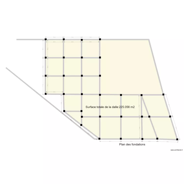 gihosha fondations. Plan de 