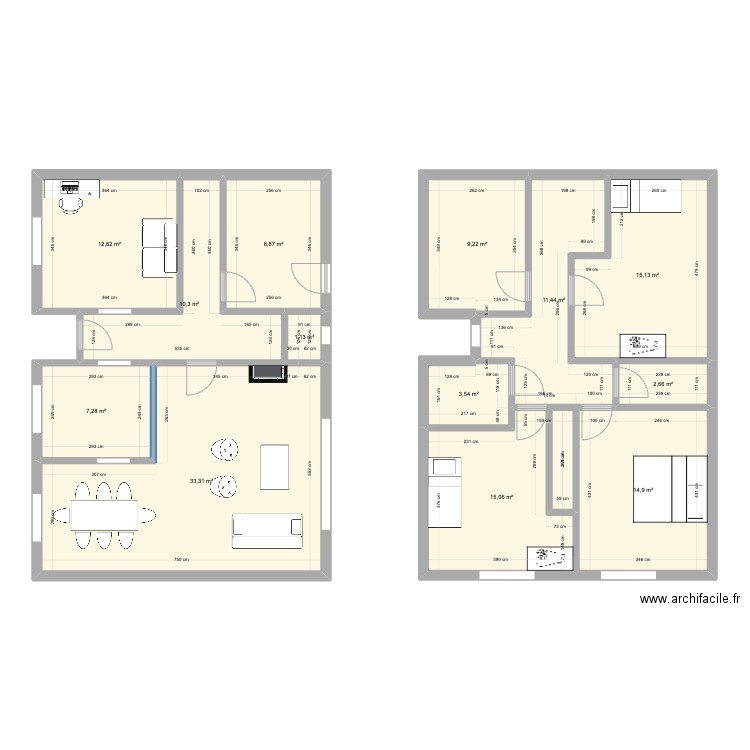 Maison. Plan de 0 pièce et 0 m2