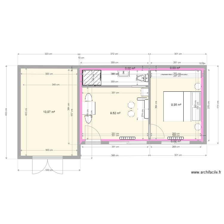 LEROUX LA BAULE MAISON JARDIN - OPTION 0. Plan de 0 pièce et 0 m2