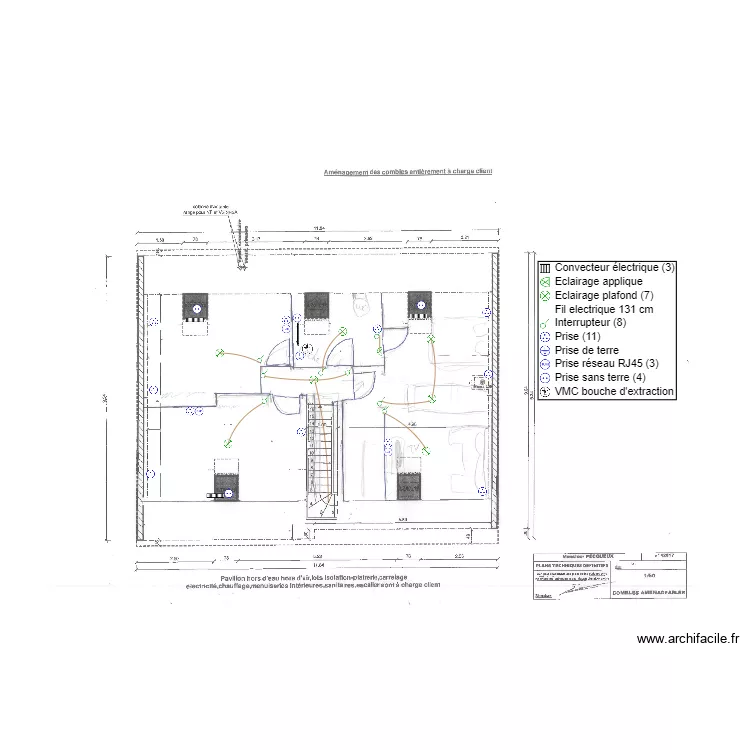 PECQUEUX ETAGE. Plan de 