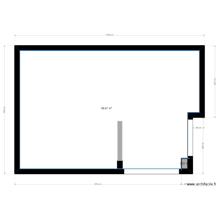 Plan appartement Projet 1. Plan de 0 pièce et 0 m2