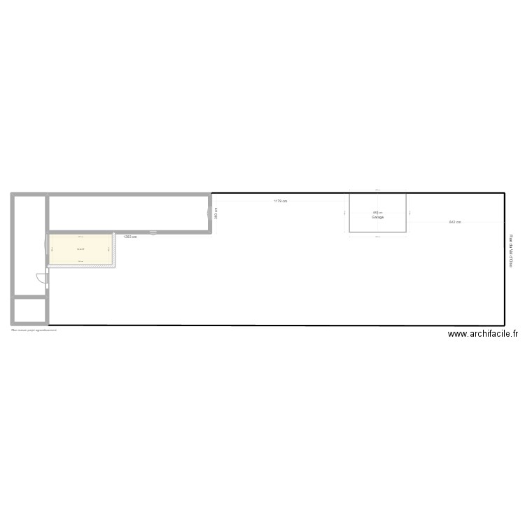 Plan masse agrandissement MAIRIE. Plan de 0 pièce et 0 m2