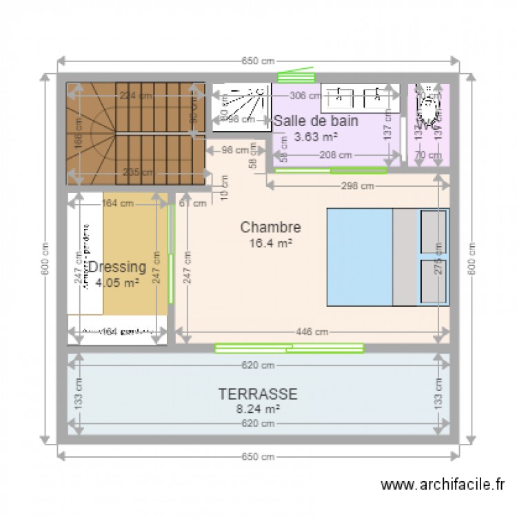 2ème étage Bellevue . Plan de 0 pièce et 0 m2