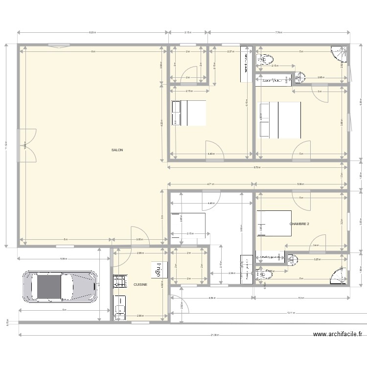 Plan Villa Aroun. Plan de 0 pièce et 0 m2