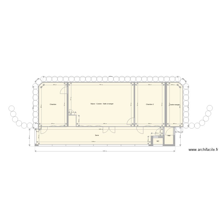 Earthship 4 plan de niveau. Plan de 0 pièce et 0 m2