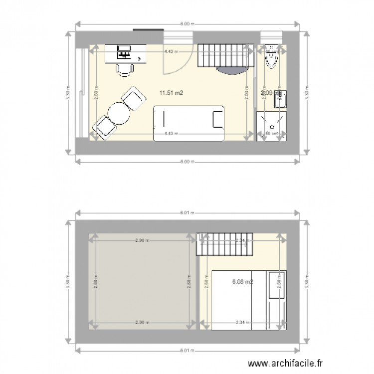 x fond. Plan de 0 pièce et 0 m2