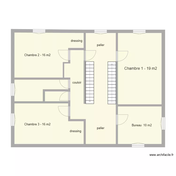 etage 1 Fournier. Plan de 