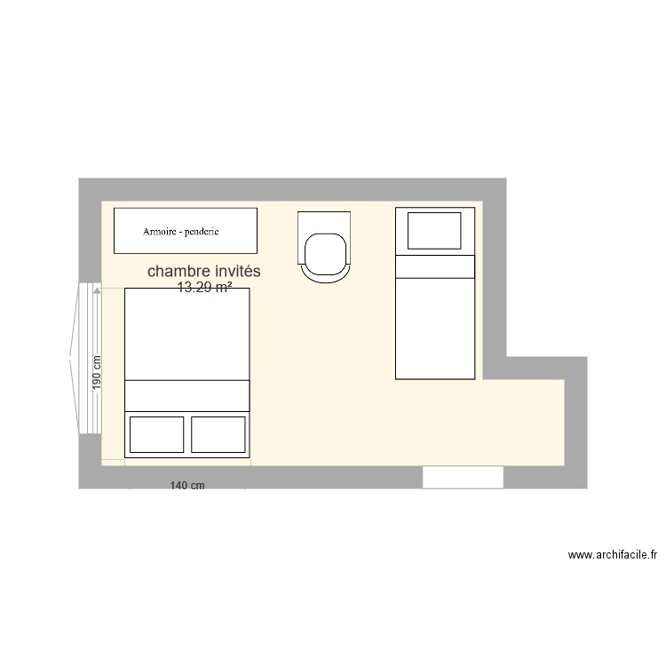 chambre invités 3. Plan de 0 pièce et 0 m2