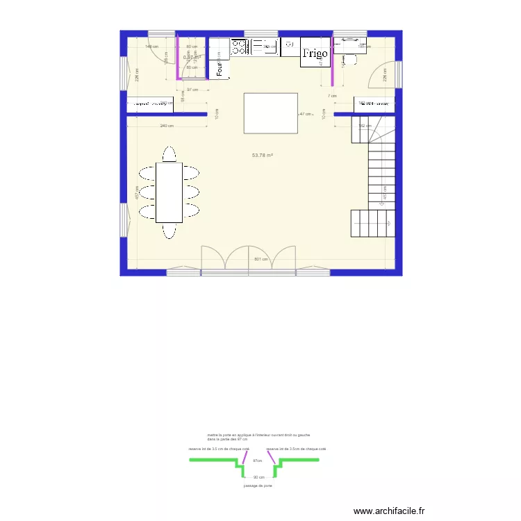 PARRAUD projet wc entrée. Plan de PARRAUD projet wc entrée. Plan de