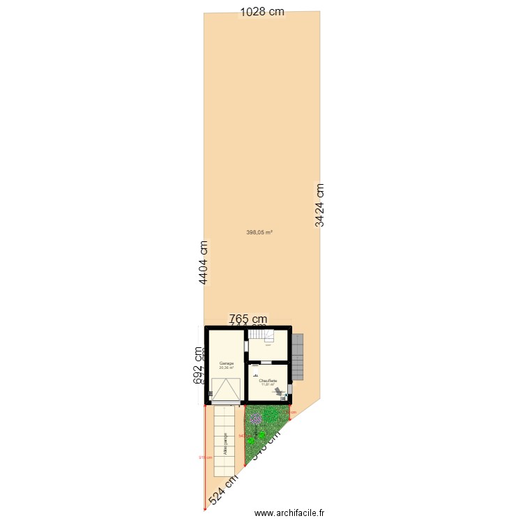 plan implantation du bâtiment. Plan de 0 pièce et 0 m2
