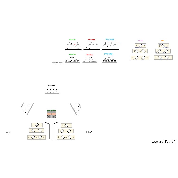 simetiere . Plan de 0 pièce et 0 m2