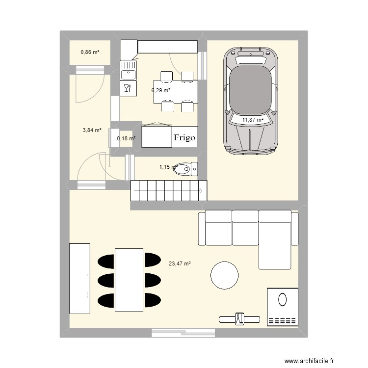 rdc maison aurélie. Plan de 0 pièce et 0 m2