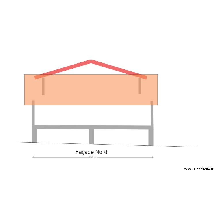 Façade Nord v5. Plan de 0 pièce et 0 m2