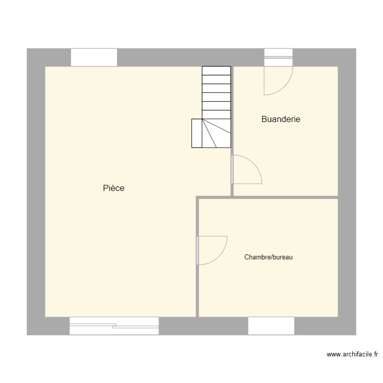 fauve après travaux. Plan de 0 pièce et 0 m2