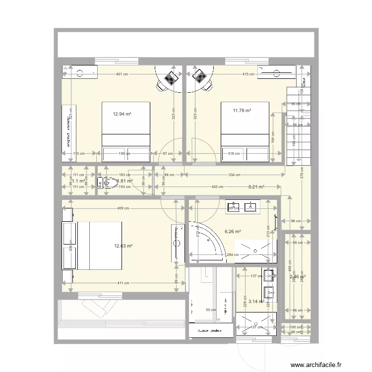 sonim2 etage projet3. Plan de 