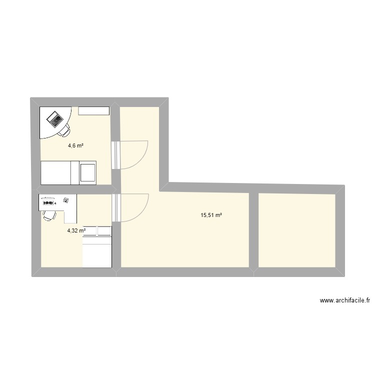 mon premier plan. Plan de 0 pièce et 0 m2