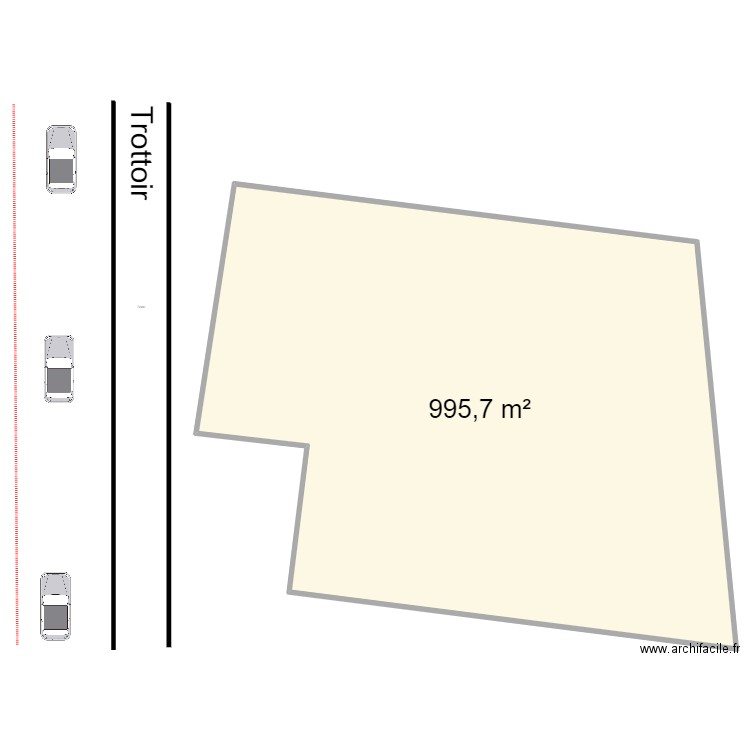 Issy. Plan de 1 pièce et 996 m2