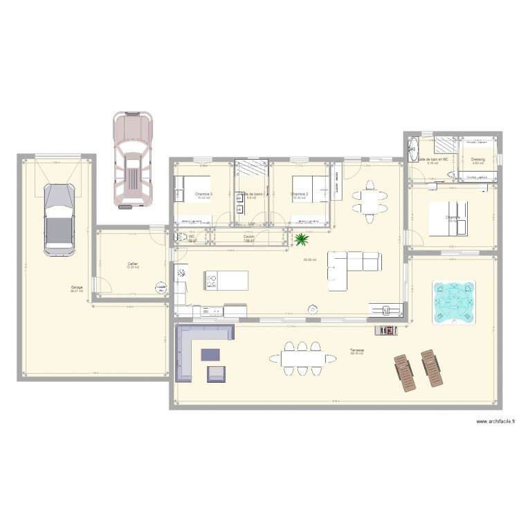 Projet 1. Plan de 0 pièce et 0 m2