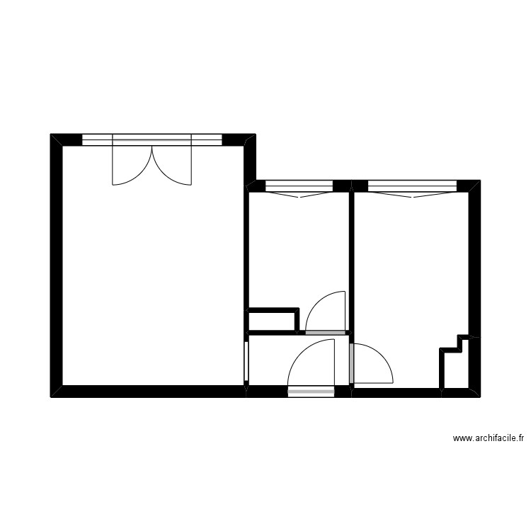 THIBAUDEAU. Plan de 6 pièces et 27 m2