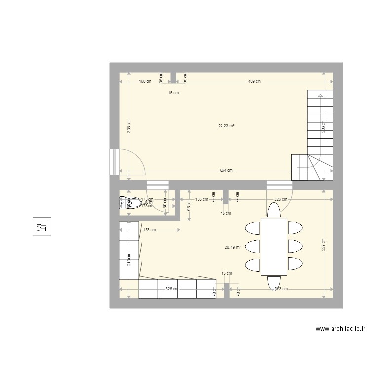 PERENCHIES rdc. Plan de 0 pièce et 0 m2