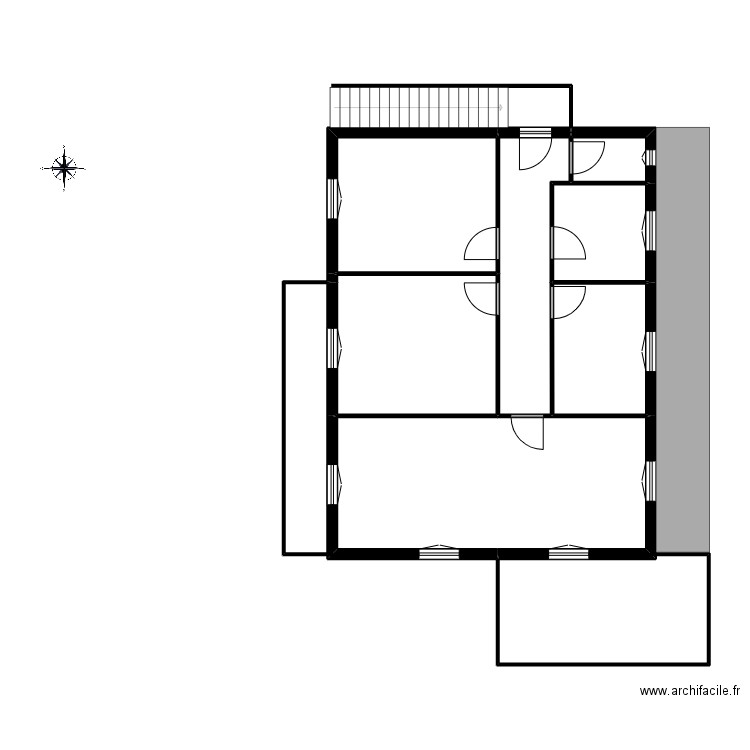 332 DAMIANI. Plan de 7 pièces et 77 m2