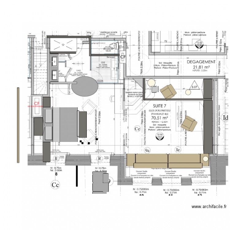 suite 7 new A. Plan de 0 pièce et 0 m2