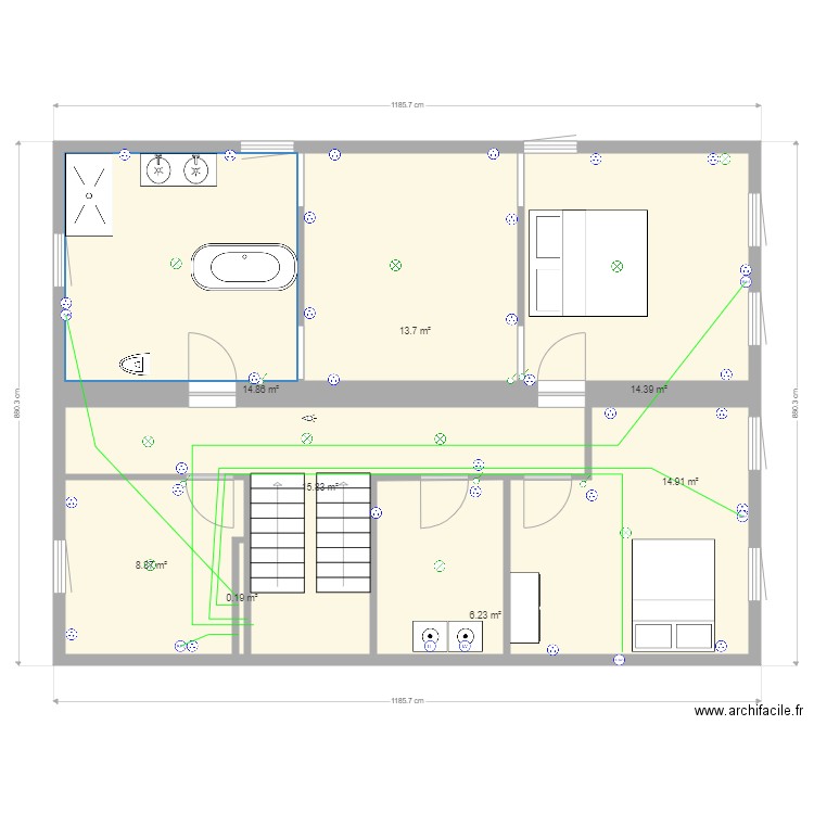 plan  r 1RG45. Plan de 0 pièce et 0 m2