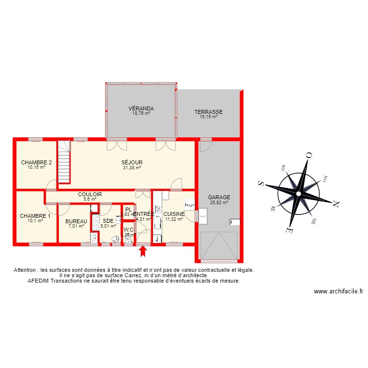 BI 11246 - . Plan de 23 pièces et 245 m2