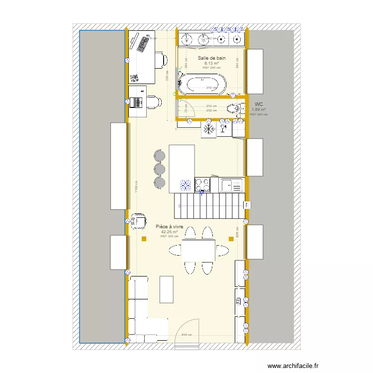 Projet chez nous. Plan de 