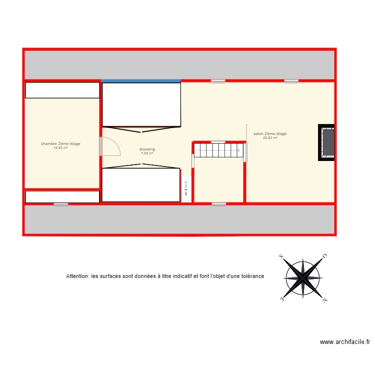 bi3718 2eme étage. Plan de 0 pièce et 0 m2