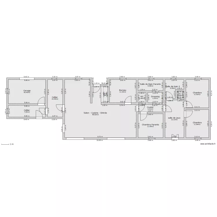 Mono_charpente. Plan de 