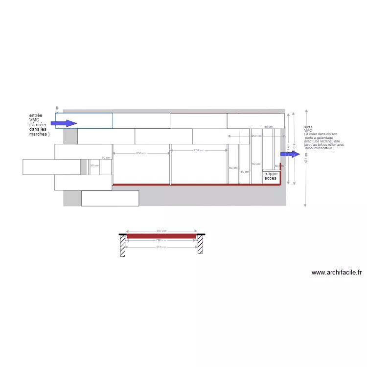 calpinage plancher piscine. Plan de 