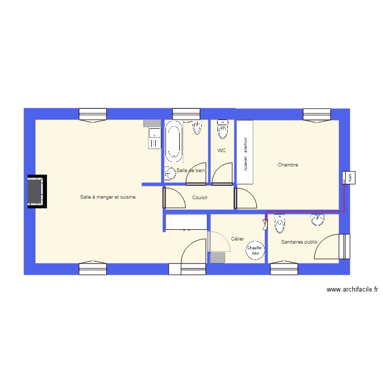 Logement 1. Plan de 0 pièce et 0 m2