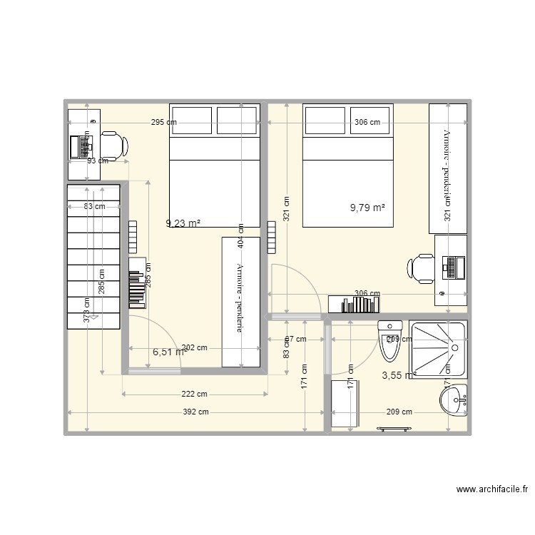 Maison étage. Plan de 0 pièce et 0 m2
