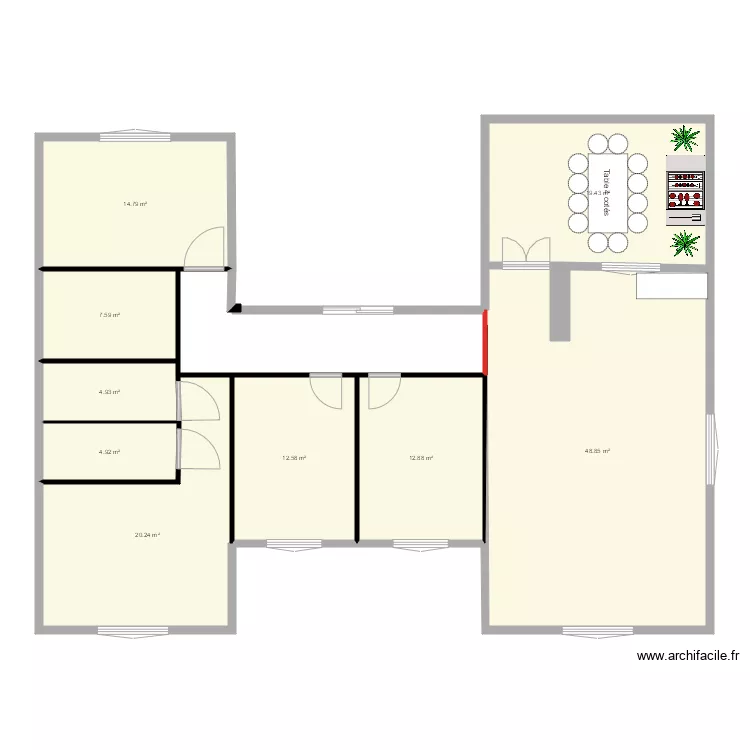 MONCEF LOFT. Plan de 
