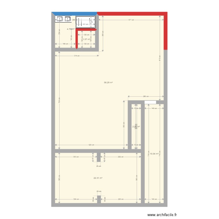 Plan Maison existant possibilité 3. Plan de 0 pièce et 0 m2
