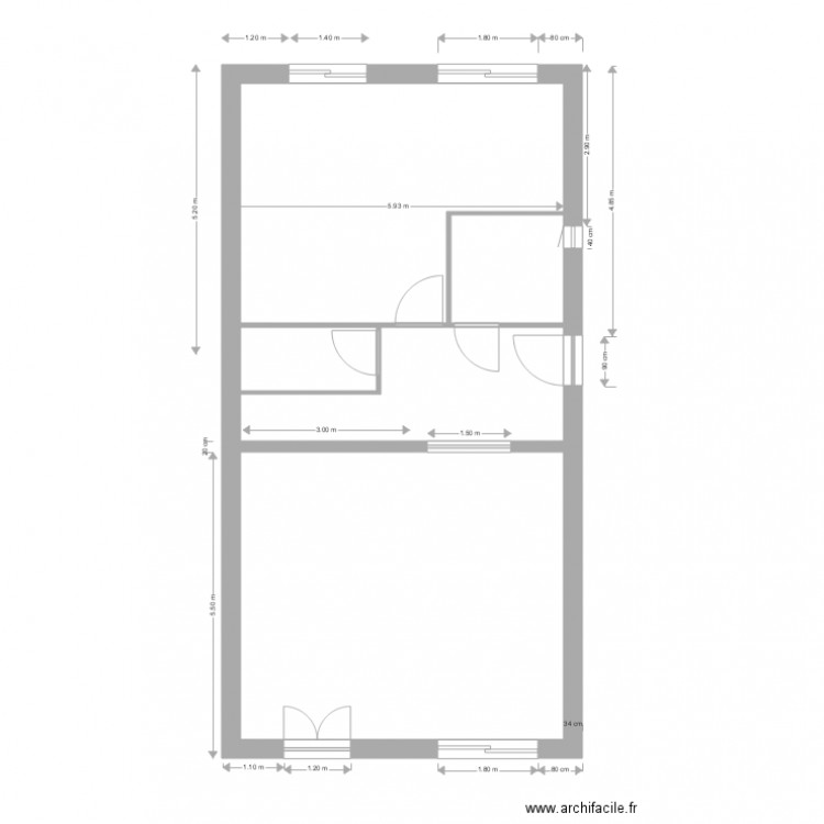 Samuel GROS OEUVRE RDCH 100915. Plan de 0 pièce et 0 m2