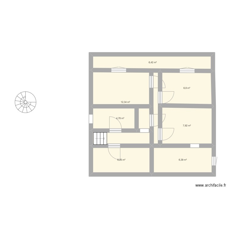 PLAN ETAGE. Plan de 0 pièce et 0 m2