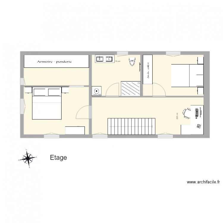 Bornert Manuel Etage Meublé projet 2. Plan de 0 pièce et 0 m2