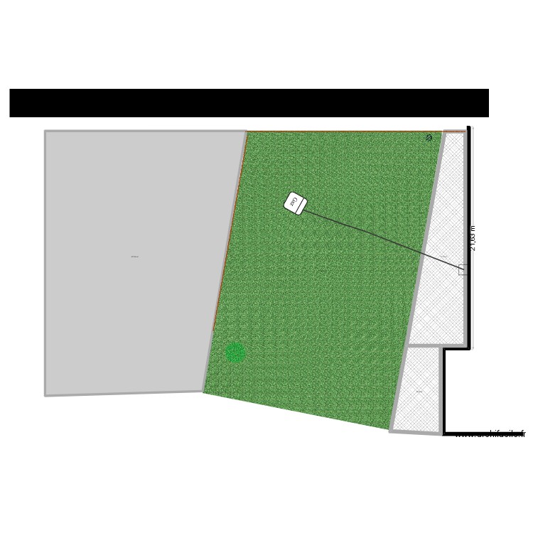 placement citerne à gaz. Plan de 0 pièce et 0 m2