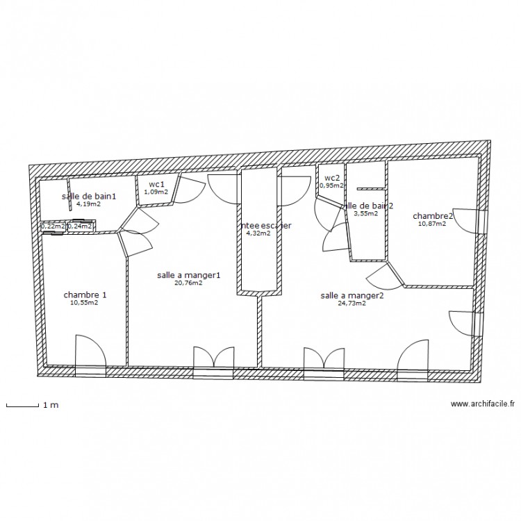 1 etage. Plan de 0 pièce et 0 m2