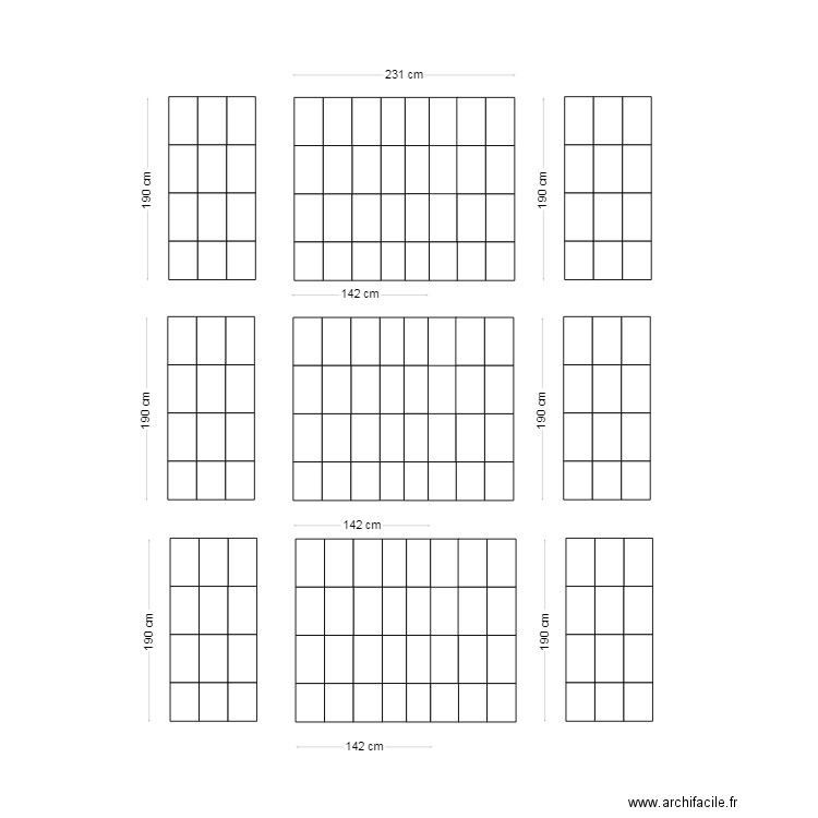 calepin carrelage SDB B et M. Plan de 0 pièce et 0 m2