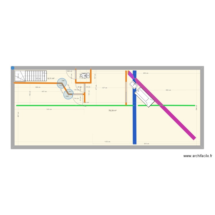 plan A poutres niv 1. Plan de 0 pièce et 0 m2