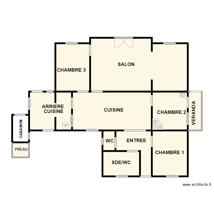 NORMAK. Plan de 10 pièces et 112 m2