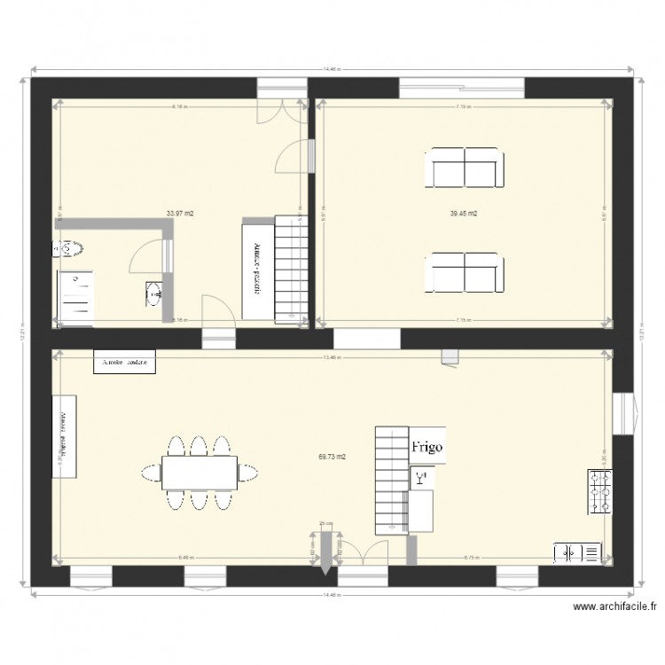 plan maiosn a rénover 1. Plan de 0 pièce et 0 m2